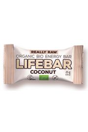 Lifefood Baton daktylowo-orzechowy z kokosem raw bezglutenowy 25 g Bio
