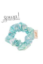 Gumka do wosw scrunchy niebieski metalik Elea Souza!