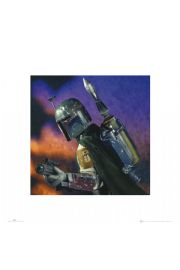 Gwiezdne Wojny Star Wars boba fett - plakat premium 40x40 cm