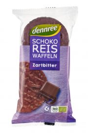 Dennree Wafle ryowe z gorzk czekolad bezglutenowe 100 g Bio