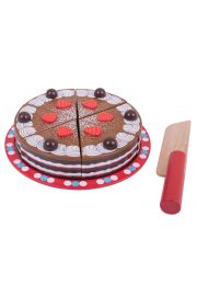 Tort czekoladowy - zabawka drewniana Bigjigs Toys
