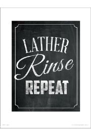 Lather Rinse - plakat premium 30x40 cm