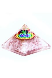 Piramida Orgonit 70mm - Kwarc Rany & Tczowy Kwiat ycia