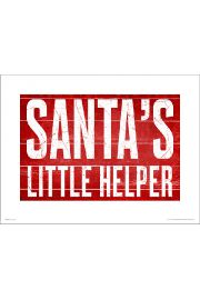 Santas Little Helper - plakat premium 40x30 cm