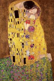 Gustav Klimt - The Kiss Pocaunek - plakat 61x91,5 cm