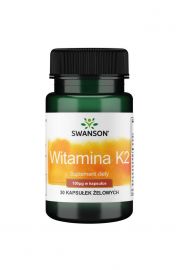Swanson Witamina K2 naturalna 100mcg - suplement diety 30 kaps.