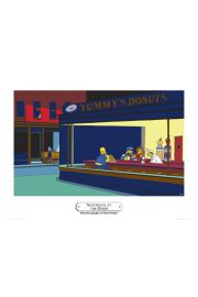 The Simpsonsnighthogs - plakat premium 80x60 cm