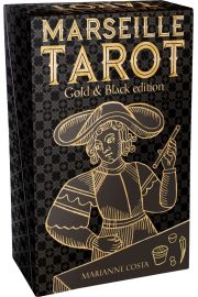 Marseille Tarot Cards Gold & Black Edition