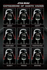 Gwiezdne Wojny Star Wars Expressions of Darth Vader - plakat 61x91,5 cm