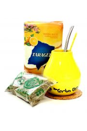 Taragui Zestaw Yerba Mate Naranja + Matero Luka + akcesoria 550 g
