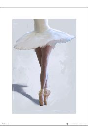 Ballet Balerina Legs - plakat premium 40x50 cm