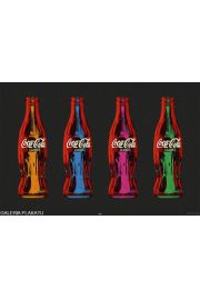 Coca-Cola - Kolorowe Butelki Pop Art - plakat 91,5x61 cm