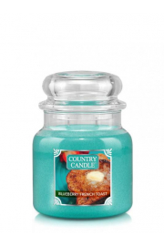 Country Candle rednia wieca z dwoma knotami Blueberry French Toast 453 g