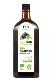 Fair Organic Sok 100% NFC Czarny bez bezporednio toczony 500 ml Bio