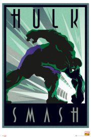 Marvel Hulk Retro - plakat 61x91,5 cm