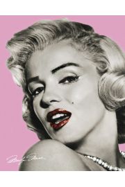 Marilyn Monroe Pink Lips - plakat 40x50 cm