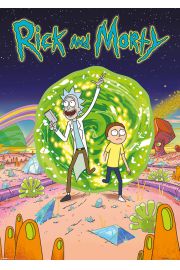 Rick and Morty Portal - plakat 100x140 cm