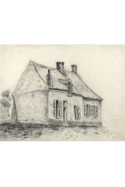 The Magrot House, Cuesmes, Vincent van Gogh - plakat 84,1x59,4 cm