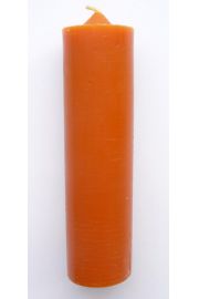 Pomaraczowa wieca z wosku 11x3 cm