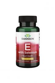 Swanson Witamina E + Selen - suplement diety 90 kaps.