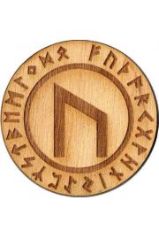 Runa Uruz 5 cm - amulet drewniany