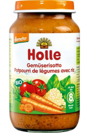 Holle Obiadek Risotto z warzywami po 8. miesicu 220 g Bio