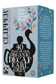 Clipper Herbata Earl Grey bezkofeinowa fair trade 40 x 2,2 g Bio