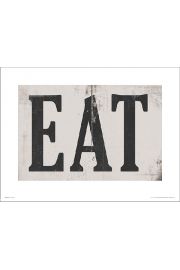 Typographic Eat - plakat premium