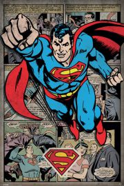 Superman Retro Komiks - plakat