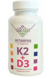 Soul Farm Witamina K2 MK7 + D3 Suplement diety 60 tab.