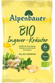 Alpenbauer Cukierki z nadzieniem o smaku imbirowo-zioowym vegan 90 g Bio
