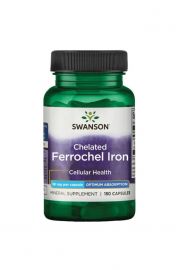 Swanson Albion Chelat elaza Ferrochel 18 mg - suplement diety 18 kaps.