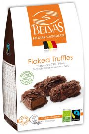 Belvas Belgijskie czekoladki trufle gorzka czekolada 72% fair trade bezglutenowe 100 g Bio