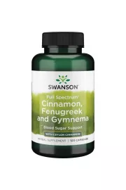Swanson Full Spectrum Cinnamon, Fenugreek and Gymnema Suplement diety 120 kaps.