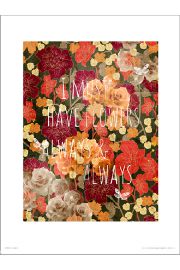 Flowers Always - plakat premium 30x40 cm
