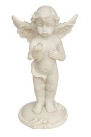 Figurka Anioa z kamieniem, kryszta grski