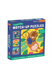 Pierwsze puzzle I Love You Rodzice i dzieci Dungla 1-3 lata Mudpuppy