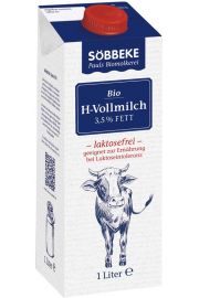 Sobbeke Mleko bez laktozy (3,5% tuszczu) 1 l Bio