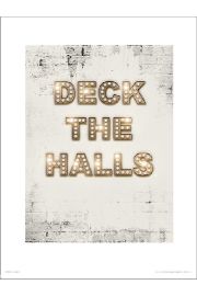 Christmas Deck Halls - plakat premium 40x50 cm