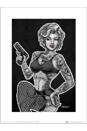 Marilyn Monroe Biggs Inked And Armed - plakat premium 30x40 cm