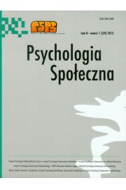Psychologia Spoeczna  1(24) 2013