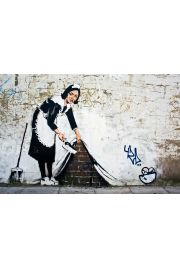 Banksy Pokojwka - plakat