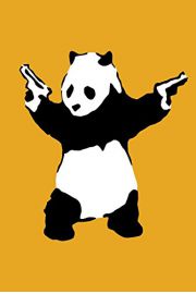 Banksy Uzbrojona Panda - plakat