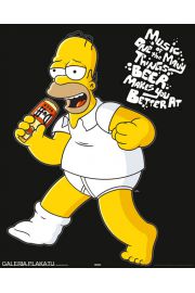 The Simpsons - homer music Simpsonowie - plakat
