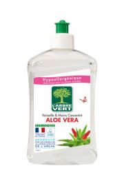 Larbre Vert Pyn do mycia naczy 2 w 1 Aloe Vera delikatny dla skry 500 ml