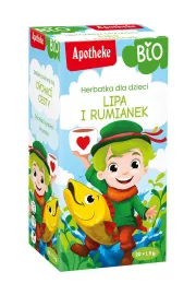 Apotheke Herbatka dla dzieci Lipa, czarny bez, rumianek 20 x 1.5 g Bio