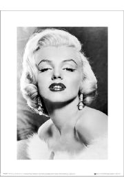 Marilyn Monroe Earings - plakat premium 40x50 cm