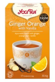 Yogi Tea Herbata imbirowa z pomarańczą i wanilią 17 x 1,8 g Bio