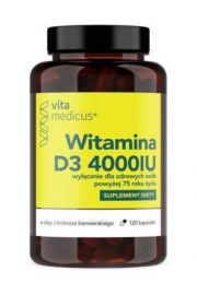 Vitamedicus Witamina D3 dla osb powyej 75. roku ycia suplement diety 120 kaps.