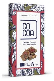 Cocoa Czekolada creamy z truskawkami 50 g Bio